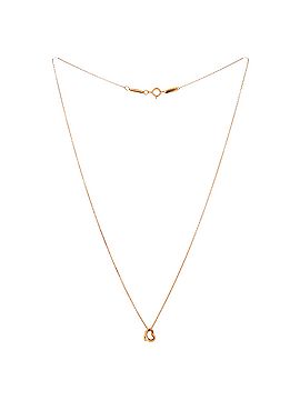Tiffany & Co. Elsa Peretti Open Heart Pendant Necklace 18K Rose Gold 7mm (view 2)