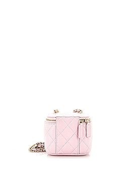 Chanel Tiny CC Link Vanity Case with Chain Quilted Caviar Mini (view 2)