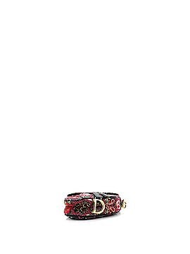Christian Dior Saddle Handbag Embroidered Leather Mini (view 2)