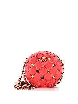 Chanel Lucky Charms Round Clutch With Chain Quilted Lambskin Mini (view 1)