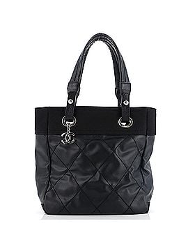 Chanel Biarritz Tote Quilted Coated Canvas Small (view 1)