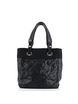 Chanel Biarritz Tote Quilted Coated Canvas Small (view 2)