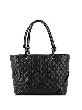 Chanel Cambon Tote Quilted Leather Large (view 1)