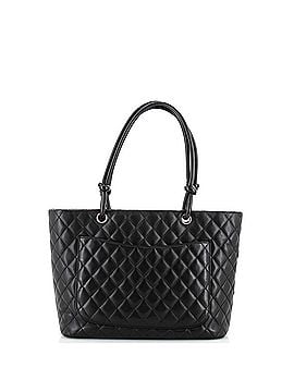 Chanel Cambon Tote Quilted Leather Large (view 2)