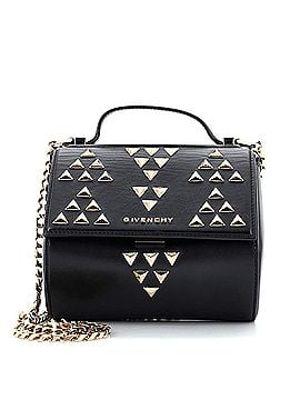 Givenchy Chain Pandora Box Bag Studded Leather Mini (view 1)
