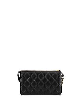 Chanel Polly Pocket Wristlet Pouch Quilted Caviar (view 2)