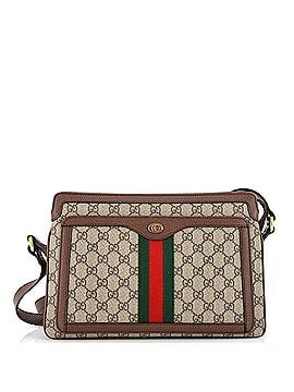 Gucci Ophidia Zip Shoulder Bag GG Coated Canvas Medium (view 1)