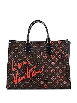 Louis Vuitton OnTheGo Tote Limited Edition Fall in Love Monogram Canvas MM (view 1)
