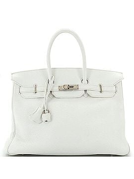 Hermès Birkin Handbag White Togo with Palladium Hardware 35 (view 1)