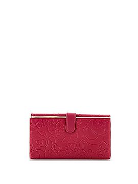 Chanel CC Flap Wallet Camellia Lambskin Long (view 2)