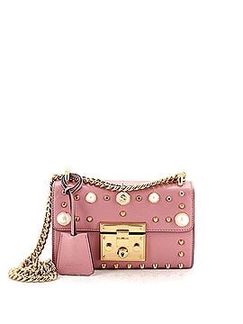 Gucci Pearly Padlock Shoulder Bag Studded Leather Small (view 1)