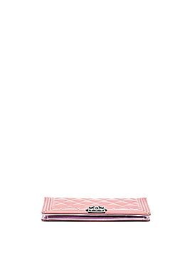 Chanel Boy Yen Wallet Quilted Patent (view 2)