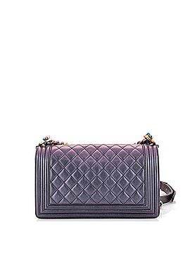 Chanel Boy Flap Bag Quilted Iridescent Goatskin Old Medium (view 2)