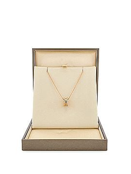 Bvlgari B.Zero1 Pendant Necklace 18K Rose Gold with Diamonds (view 2)