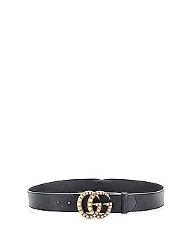 Gucci Pearly GG Marmont Belt Leather Wide (view 2)