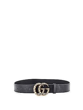 Gucci Pearly GG Marmont Belt Leather Wide (view 2)