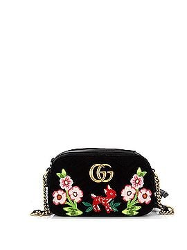 Gucci GG Marmont Camera Bag Embroidered Matelasse Velvet Small (view 1)