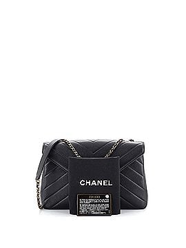 Chanel Coco Envelope Flap Bag Chevron Leather Large (view 1)