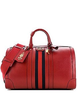 Gucci Savoy Web Convertible Duffle Bag Leather Medium (view 1)