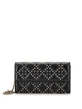 Christian Dior Lady Dior Croisiere Chain Wallet Cannage Studded Lambskin (view 1)