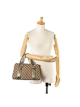Gucci GG Canvas Metal Bamboo Handbag (view 2)