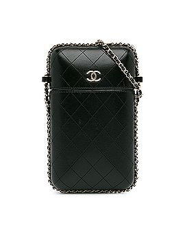 Chanel CC Quilted Lambskin Chain Around Phone Holder (view 1)