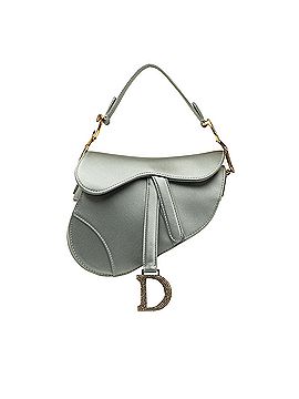 Dior Mini Crystal Embellished Satin Saddle Bag (view 1)