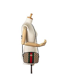 Gucci GG Canvas Webby Bee Crossbody (view 2)