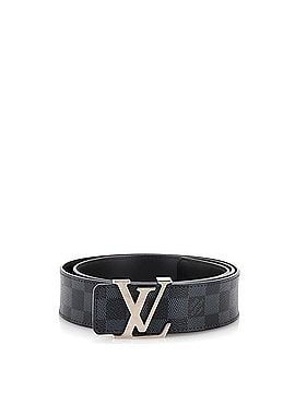 Louis Vuitton LV Initiales Reversible Belt Damier Graphite and Leather Wide (view 1)
