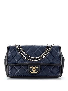 Chanel Graphic Flap Bag Quilted Calfskin Medium (view 1)
