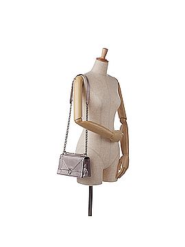 Dior Patent Microcannage Diorama Crossbody Bag (view 2)