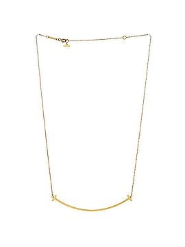 Tiffany & Co. T Smile Pendant Necklace 18K Yellow Gold Large (view 2)