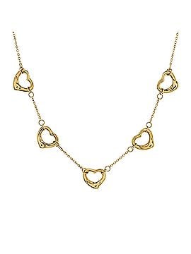Tiffany & Co. Elsa Peretti 5 Motifs Open Heart Necklace 18K Yellow Gold (view 1)