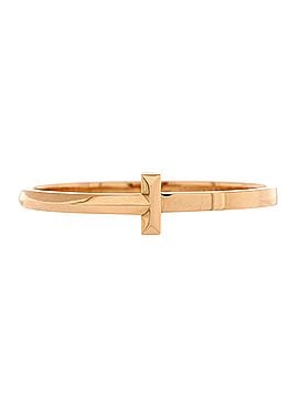 Tiffany & Co. T1 Hinged Bangle Bracelet 18K Rose Gold Wide (view 1)