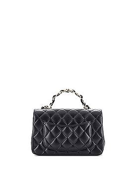Chanel Classic Single Flap Chain Top Handle Bag Quilted Lambskin Mini (view 2)