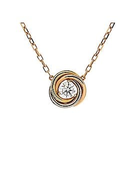 Cartier Trinity Diamond Pendant Necklace 18K Tricolor Gold and Diamond (view 1)