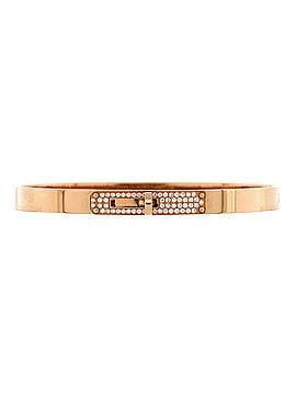 Hermès Kelly Bracelet 18K Rose Gold and Pave Diamonds Small (view 1)
