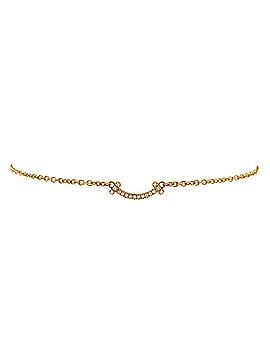Tiffany & Co. T Smile Chain Bracelet 18K Yellow Gold with Diamonds Mini (view 1)