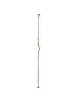 Tiffany & Co. T Smile Chain Bracelet 18K Yellow Gold with Diamonds Mini (view 2)