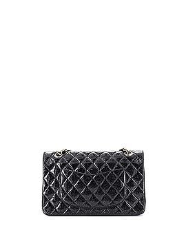 Chanel Vintage Classic Double Flap Bag Quilted Glitter Patent Medium (view 2)