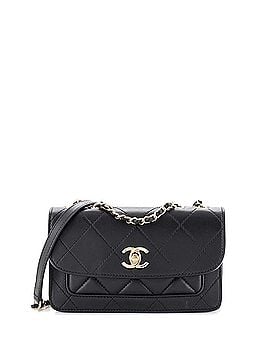 Chanel CC Front Pocket Flap Bag Stitched Calfskin Small (view 1)