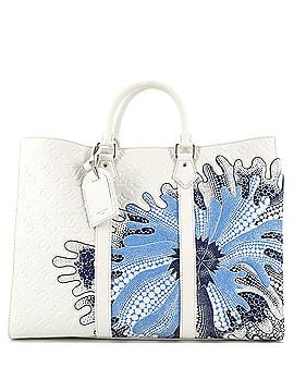 Louis Vuitton Sac Plat 24H Bag Yayoi Kusama Psychedelic Flower Monogram Taurillon Leather (view 1)