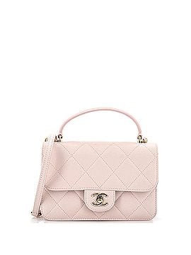 Chanel Coco Lady Top Handle Flap Bag Quilted Calfskin Small (view 1)
