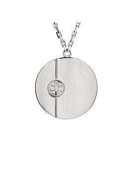 Cartier Love Disc Pendant Necklace 18K White Gold with Diamond (view 1)