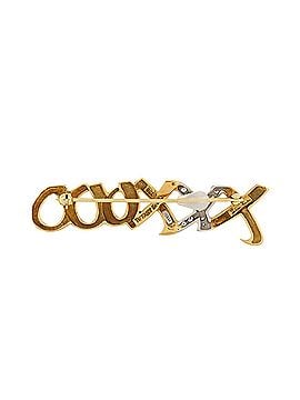 Tiffany & Co. Paloma Picasso Graffiti Love and Kisses Brooch 18K Yellow Gold with Platinum and Diamonds (view 2)