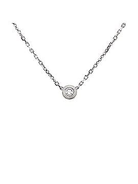 Cartier D'Amour Pendant Necklace 18K White Gold and Diamond XS (view 1)