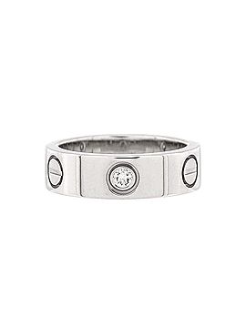 Cartier Love 3 Diamonds Band Ring 18K White Gold with Diamond (view 1)