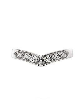 Tiffany & Co. V Band Ring Platinum with Diamonds (view 1)