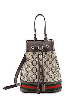 Gucci Ophidia Bucket Bag GG Coated Canvas Small (view 1)
