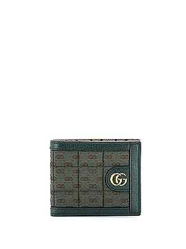 Gucci Ophidia Bifold Wallet Quilted Micro GG Canvas with Leather Compact (view 1)